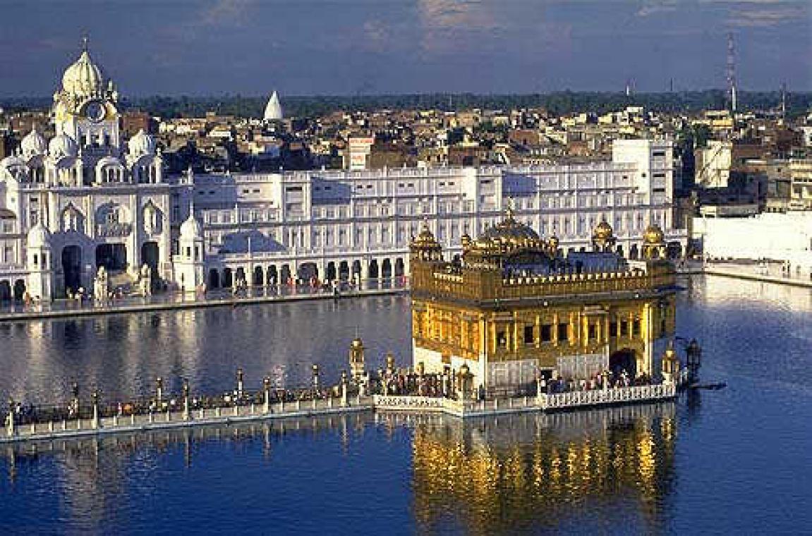 golden triangle with golden temple